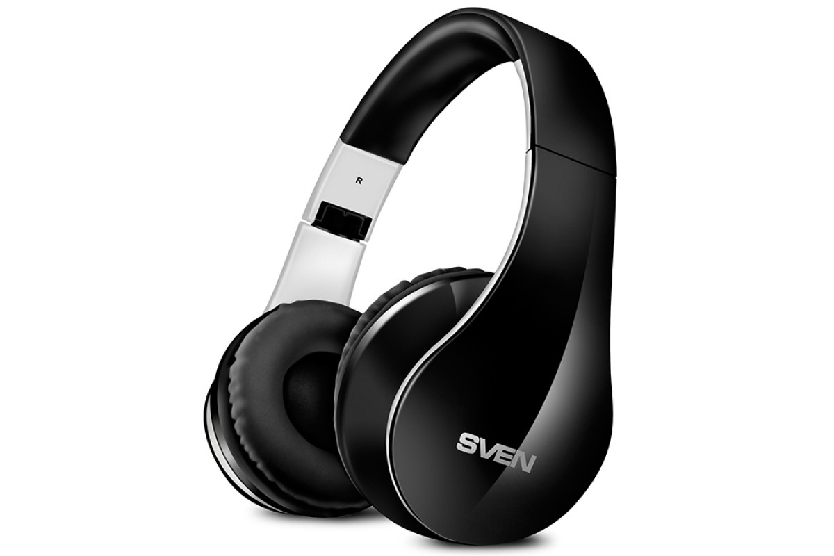 

Наушники беспроводные SVEN AP-B450MV с микрофоном Bluetooth 4.0 чёрные с белым