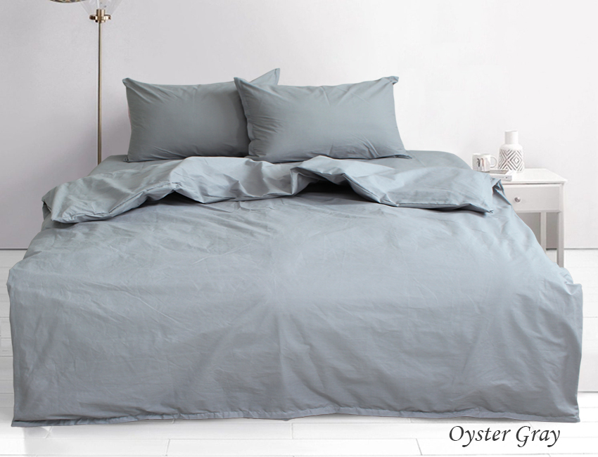 

Постельное белье (Oyster Gray) 1.5-спальный TAG tekstil Серый