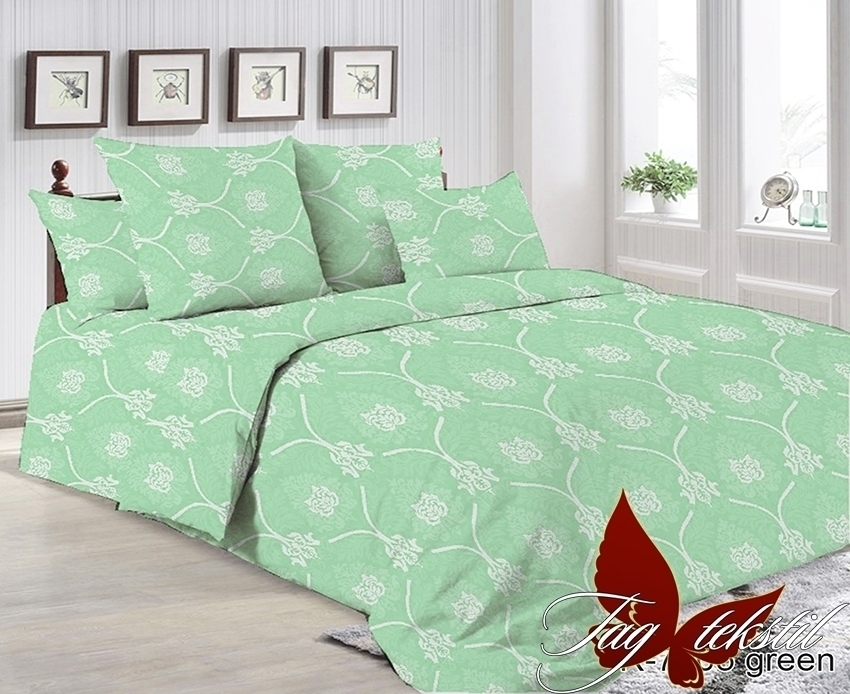 

Постельное белье (R7005 green) 2-спальный TAG tekstil Зеленый
