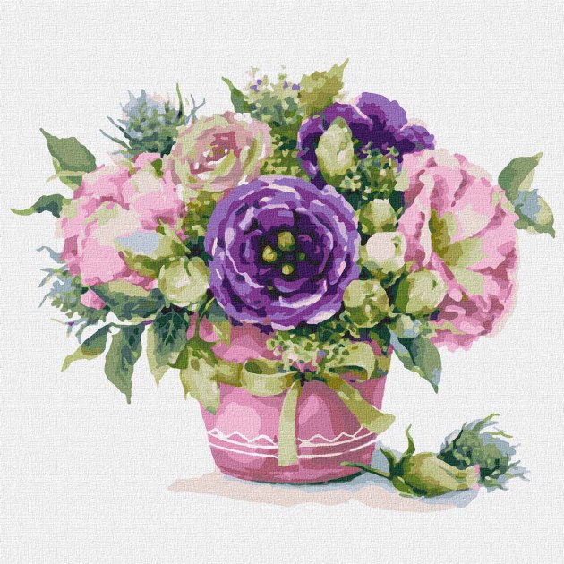 

Набір для розпису по номерах. "Чарівна еустома" 30*30см KHO2973 (4823104327011)