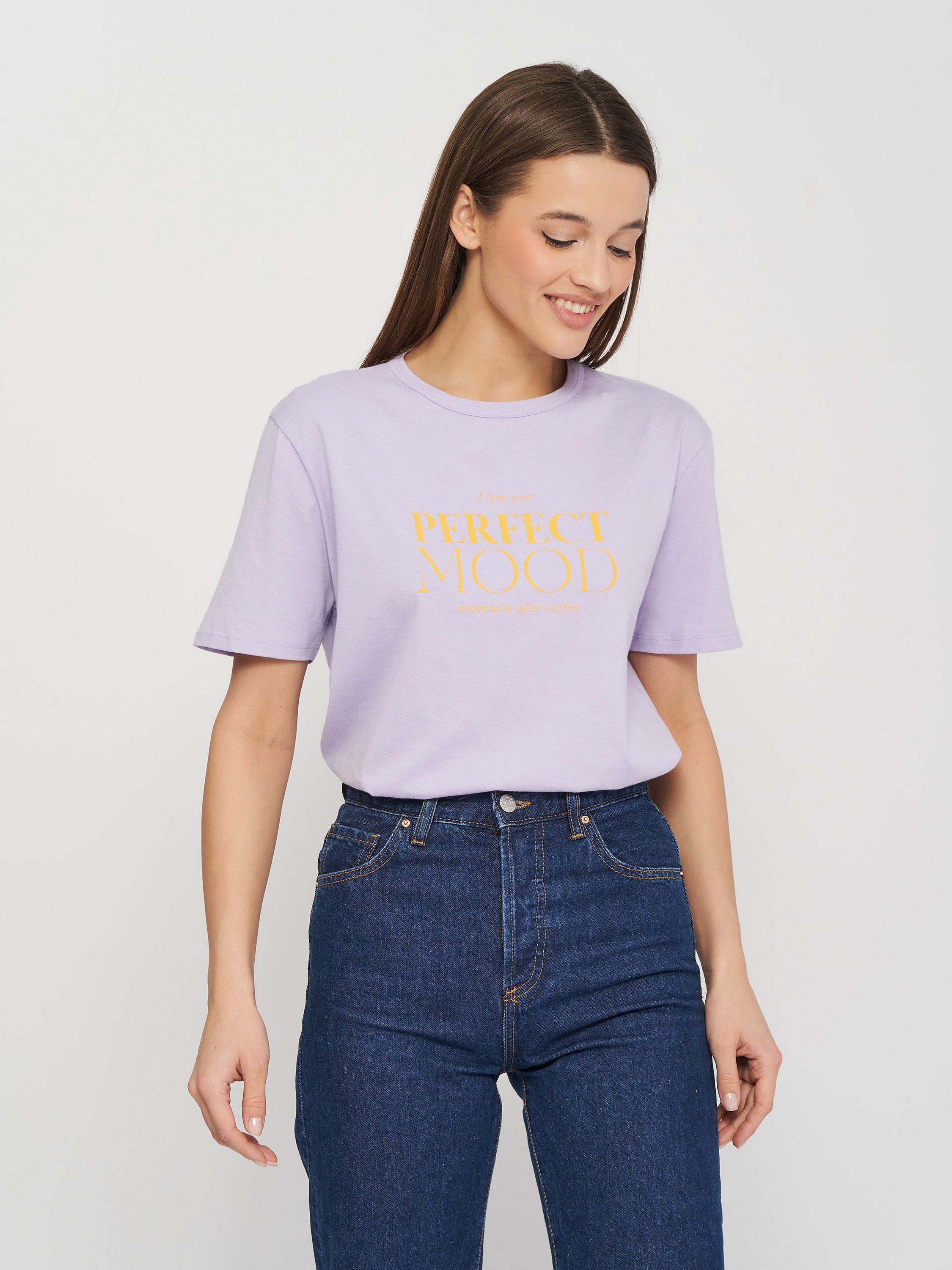 

Футболка Zara 0264/180/612  Сиреневая, Футболка Zara 0264/180/612 S Сиреневая