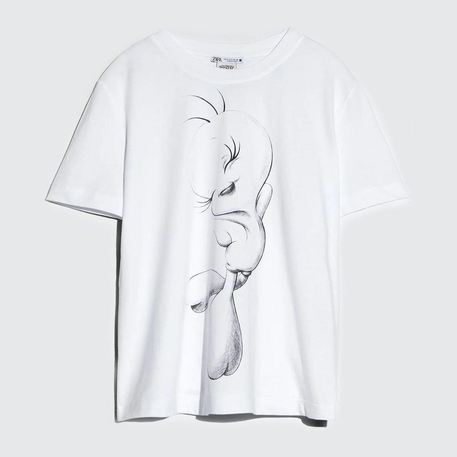 

Футболка Zara 1165-632-250  Белая, Футболка Zara 1165-632-250 L Белая
