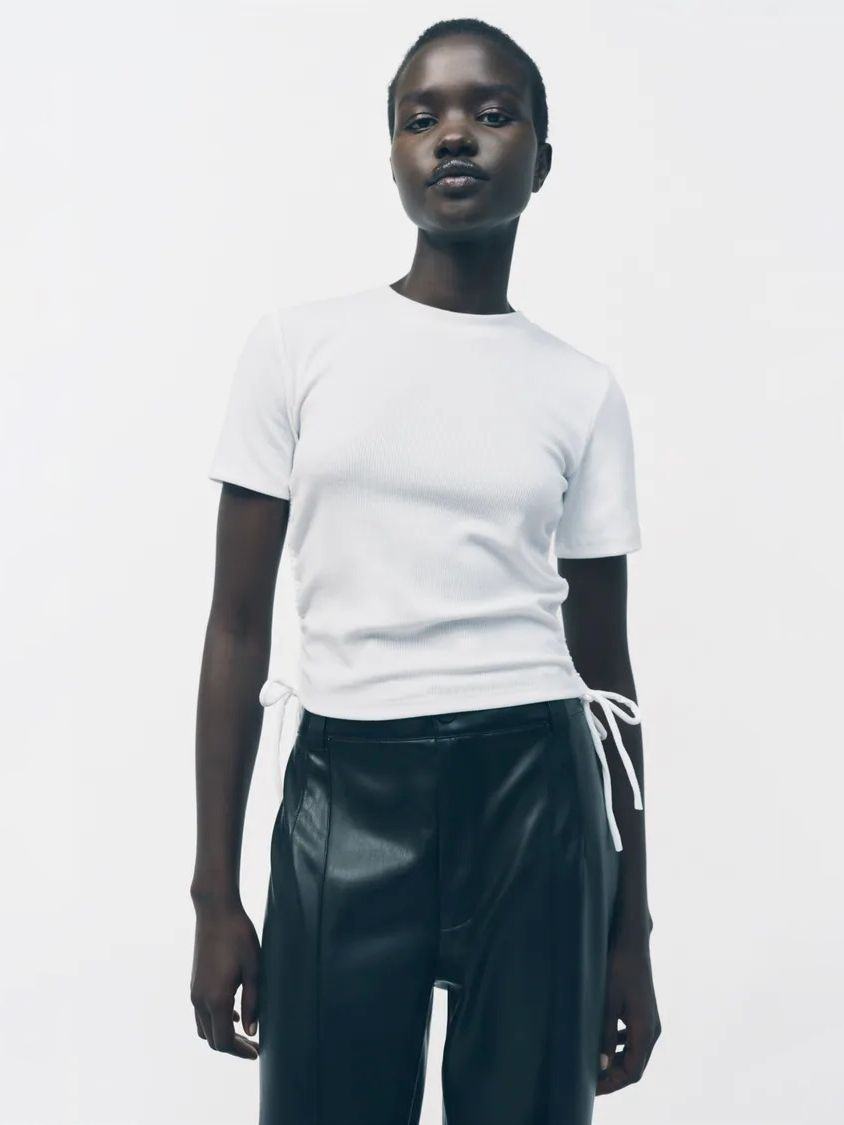 

Футболка Zara 5039-321-250  Белая, Футболка Zara 5039-321-250 M Белая