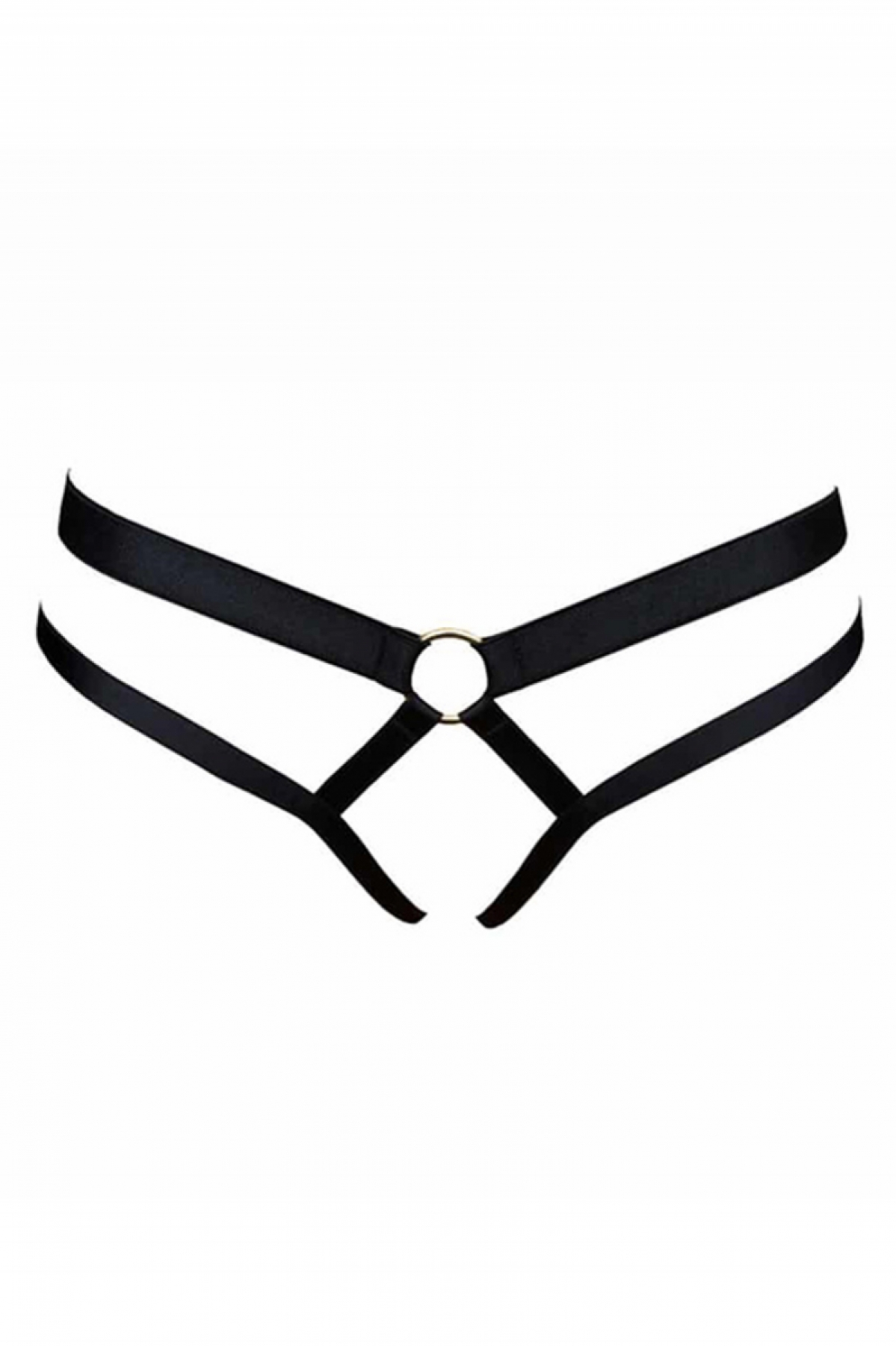 

Жіночі еротичні гартер трусики Angels Passion APFTBS354 Чорні 2XL/3XL