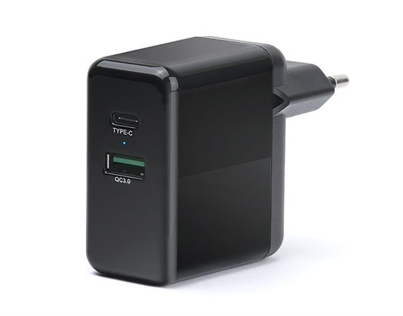 

Адаптер сетевой REAL-EL CH-350 QC3.0 2USB 3A Black