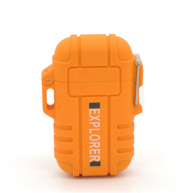 

Зажигалка с двойным электро импульсом электрическая USB UKC EXPLORER Оранжевая