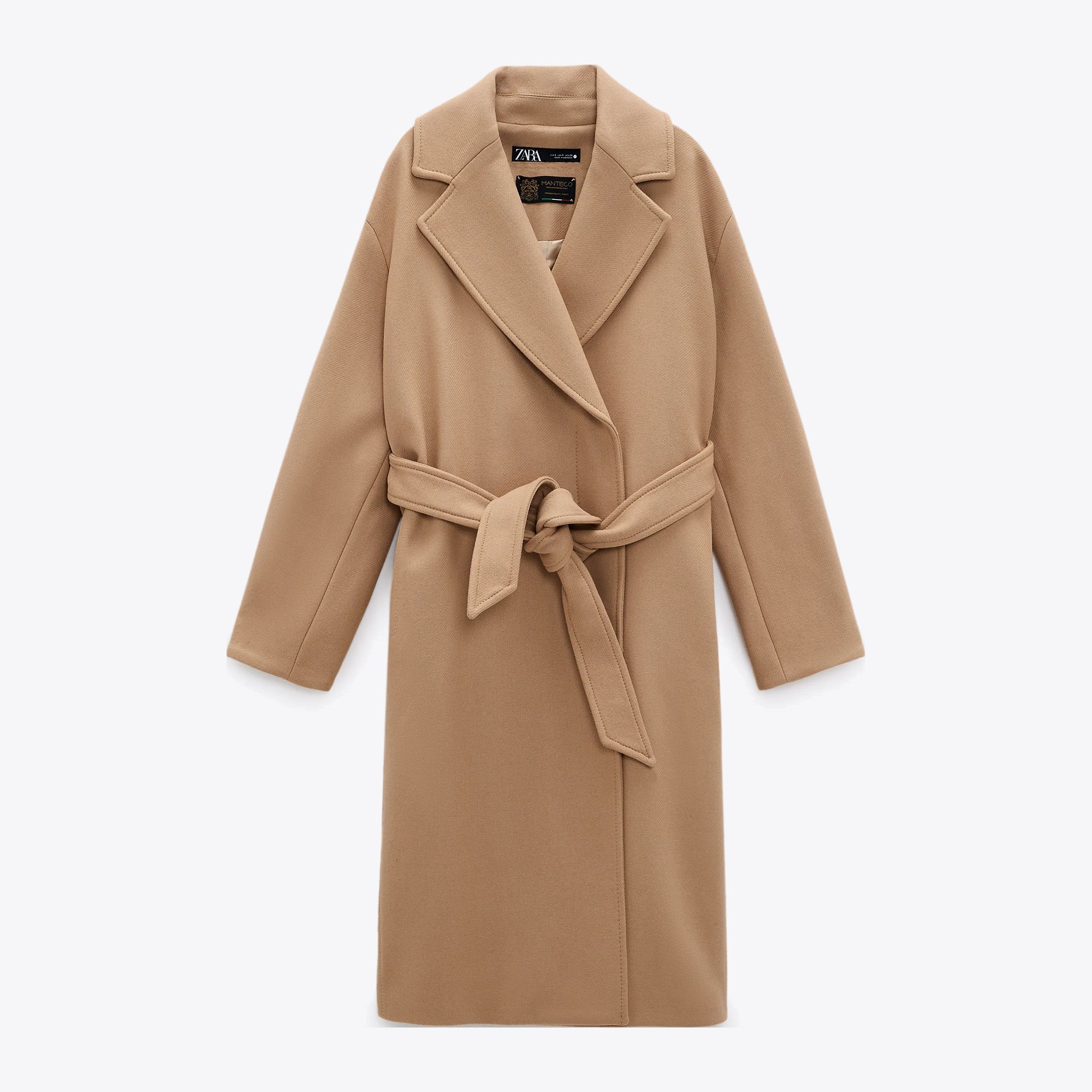 

Пальто Zara 2171/744/743  Бежевое, Пальто Zara 2171/744/743 L Бежевое