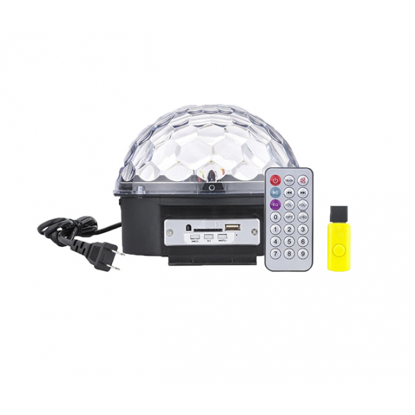 

Диско шар светодиодный Bluetooth USB музыкальный со встроенными динамиками Magic Ball (CB-0304)