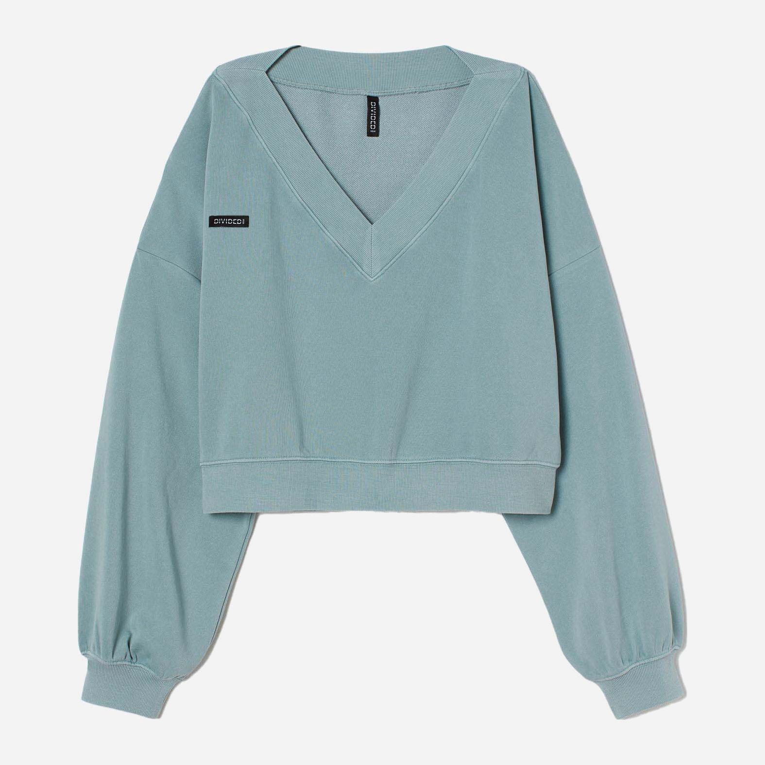 

Свитшот H& 802-911195B  Бирюзовый, Свитшот H&M 802-911195B M Бирюзовый