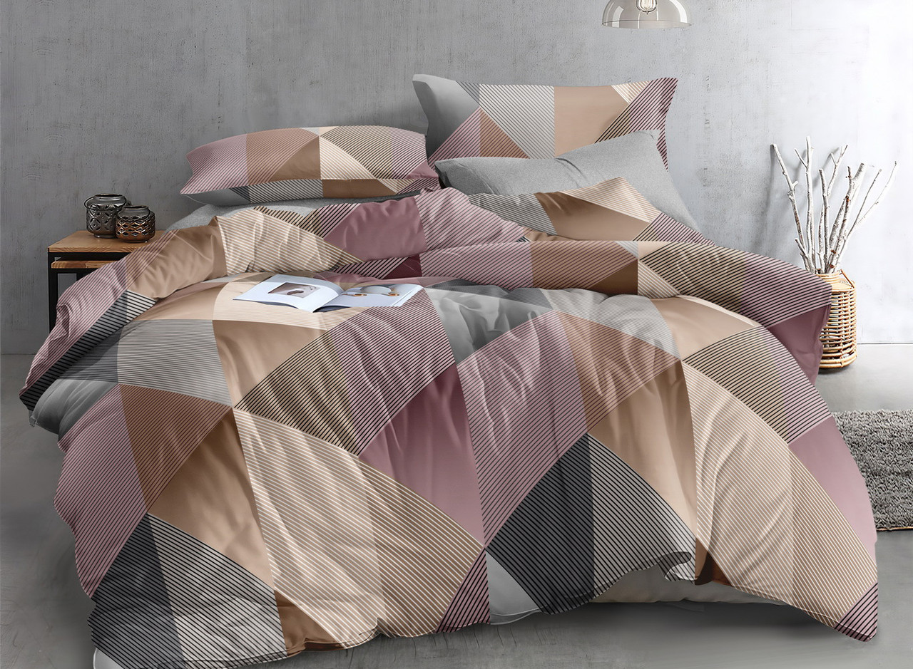 

Двуспальный комплект постельного белья на резинке 180*220 сатин Sleep Well