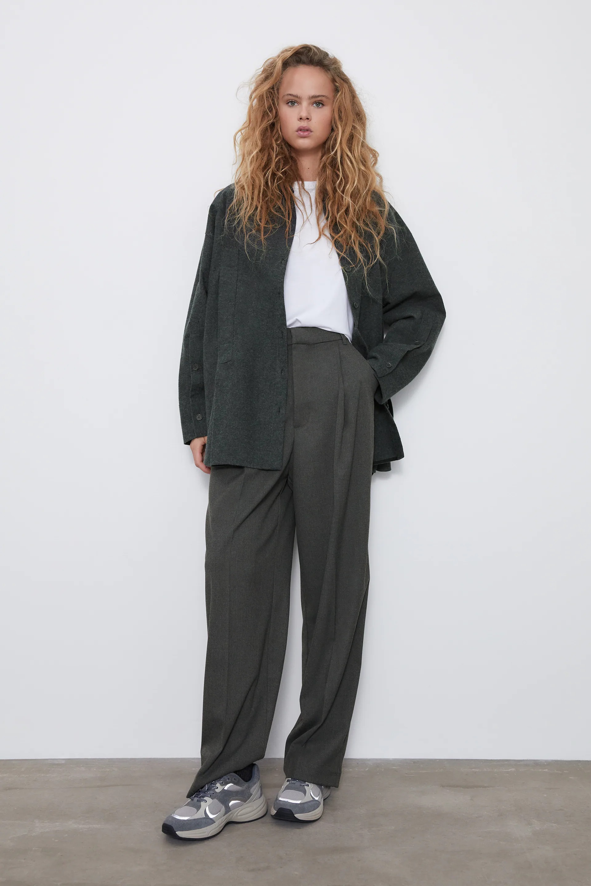 

Брюки Zara  темно серый 7385489818, Брюки Zara XS темно серый 7385489818
