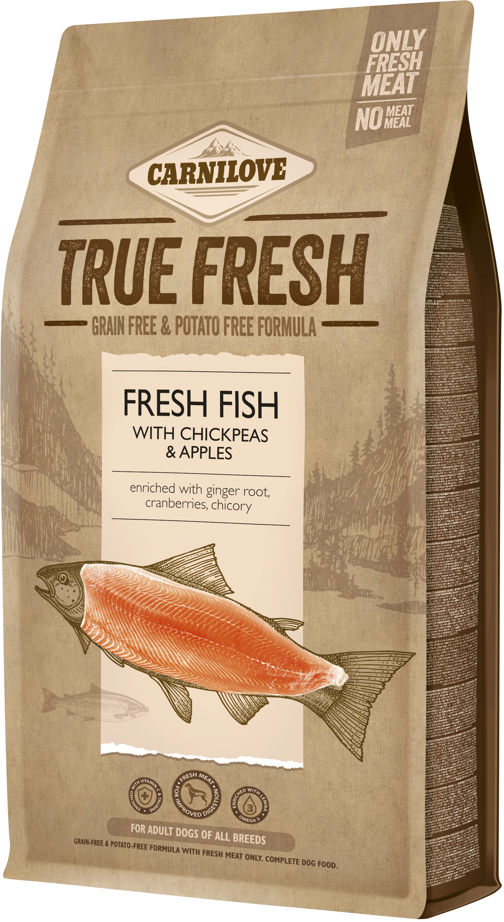 

Сухой корм для собак Carnilove True Fresh FISH for Adult dogs с рыбой 1.4 кг