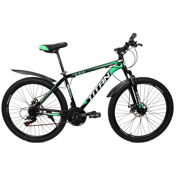 

Велосипед Titan Energy 29" 20" Чёрный-Зеленый-Белый