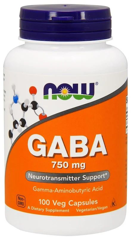 

Натуральная добавка Now Foods GABA 750 мг 100 капсул (733739000897)