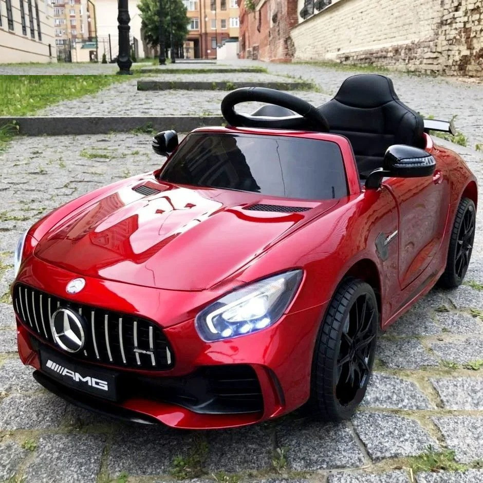 

Электромобиль детский Mercedes AMG. Радиоуправляемая. LED фары. Музыка. Эко кожа. Автопокраска. M 4181EBLRS-3
