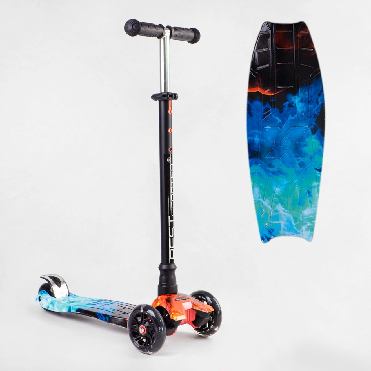 

Самокат трехколесный Best Scooter 779-2116 MAXI, свет колес, от 3х до 6 лет