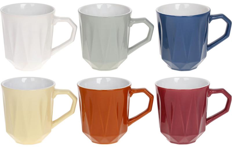 

Набор 6 керамических кружек Касабланка 350мл, яркие (BD-344-173)