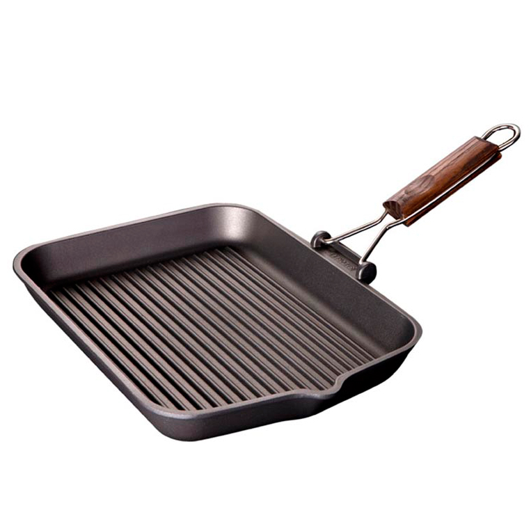 

Сковорода-гриль со съемной складной ручкой из дерева, 36х26 Saporella - Risoli - 000090/36T00