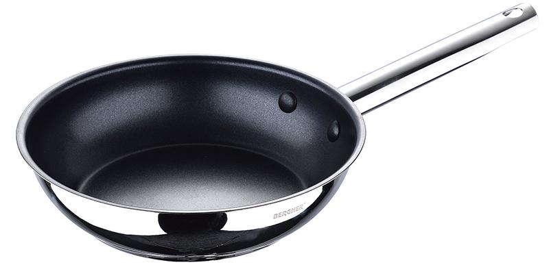 

Сковорода Bergner Gourmet Ø24см из нержавеющей стали с антипригарным покрытием (BG-32161-MM)