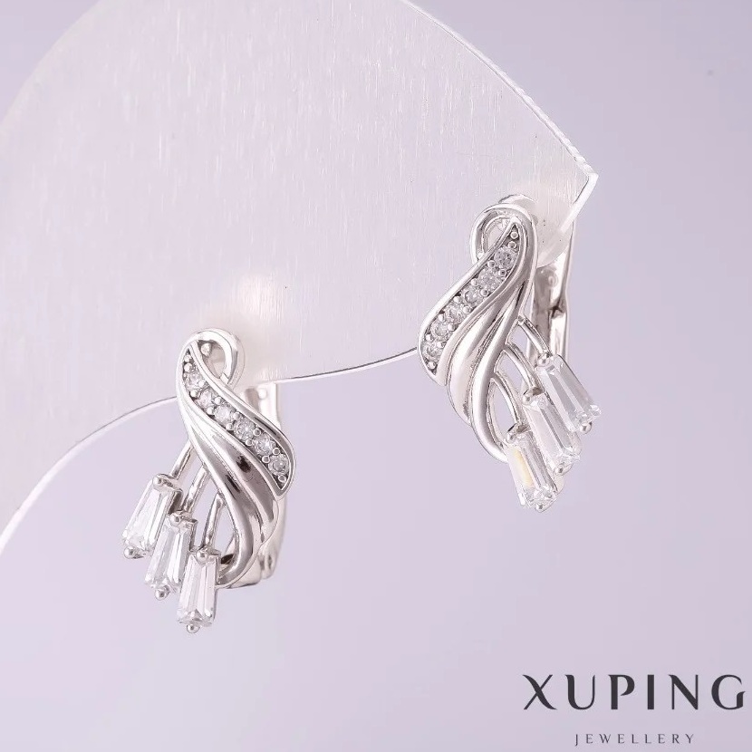 

Серьги Xuping "Амелия в белом" 2900000131222