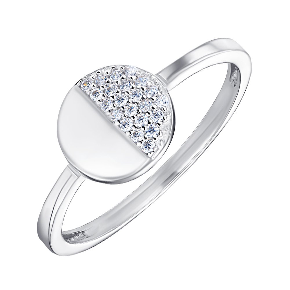 

Серебряное кольцо с фианитами 000151196 17 размера