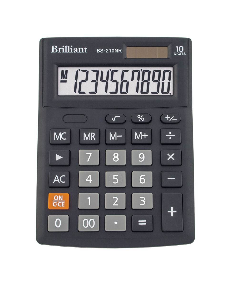 

Калькулятор Brilliant 10 разрядов (BS-210NR)