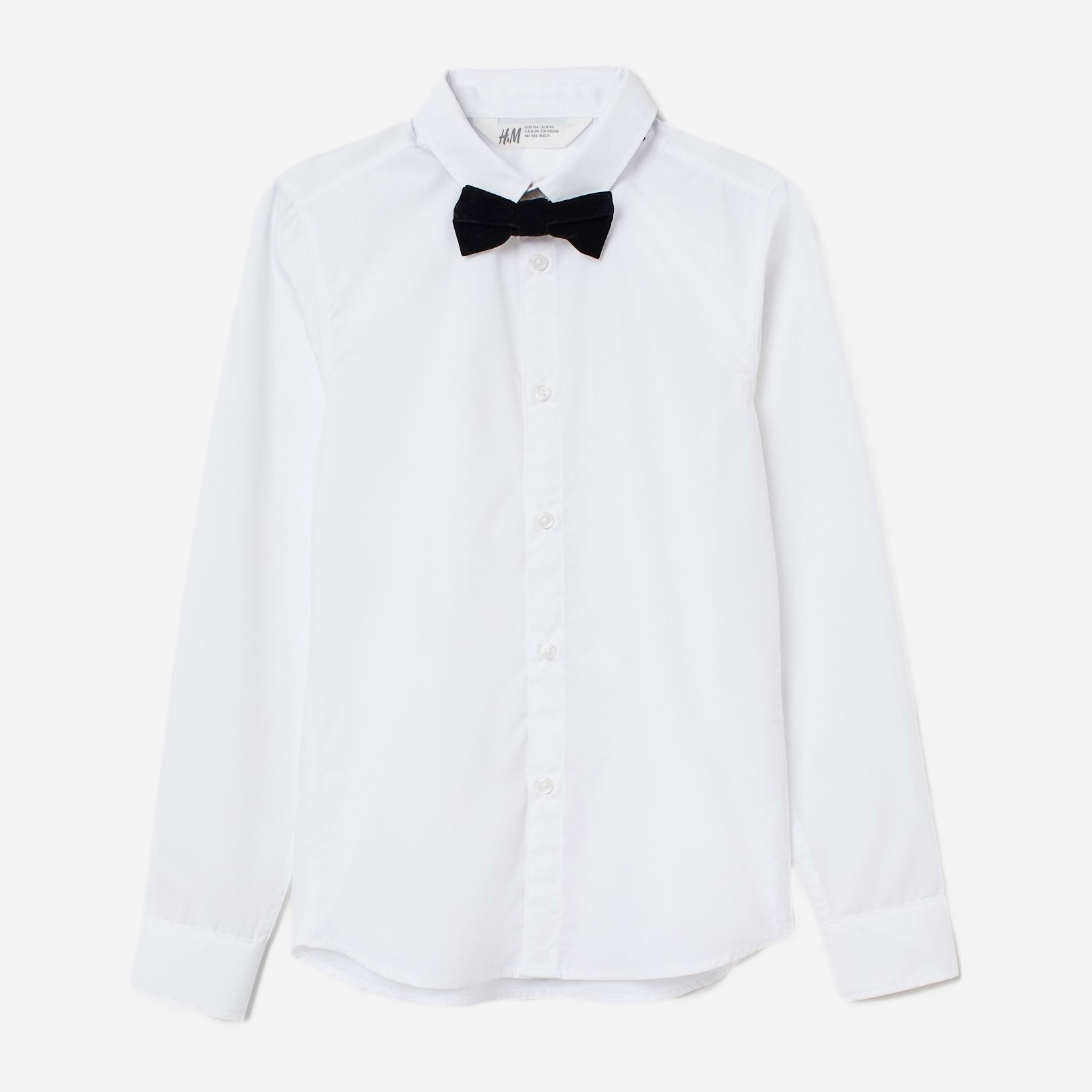 

Рубашка + бабочка H&M 711-754344 146 см Белая