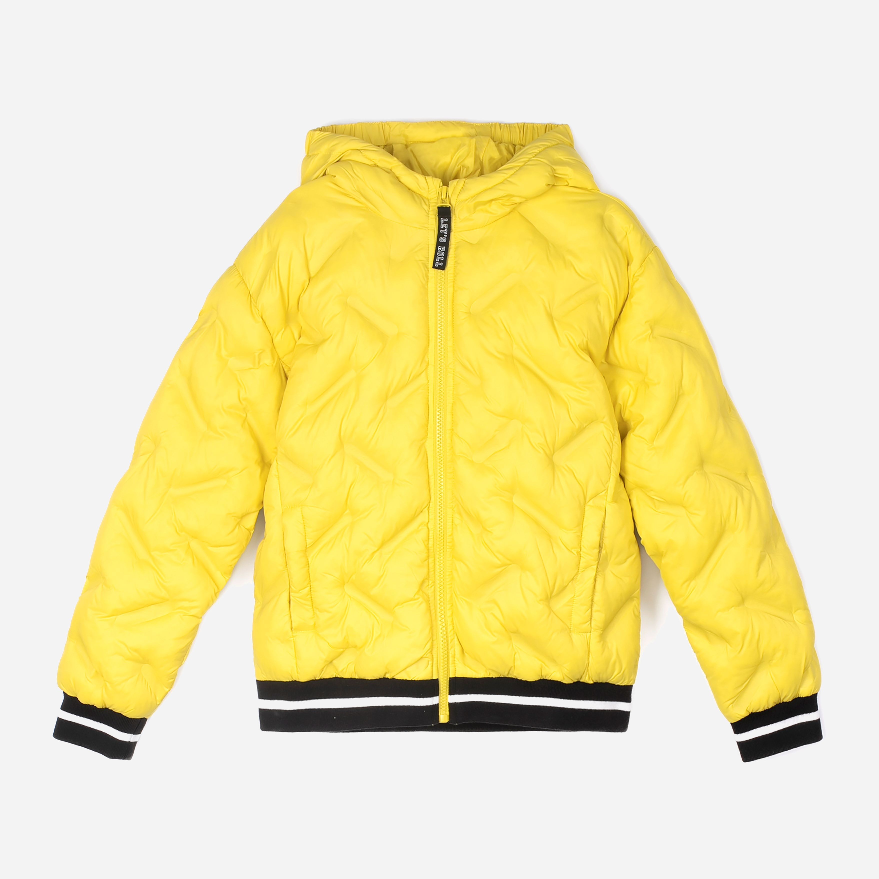 Акція на Дитяча демісезонна куртка для дівчинки Coccodrillo Roller Girl WC2152701ROL-004 92 см Жовта від Rozetka