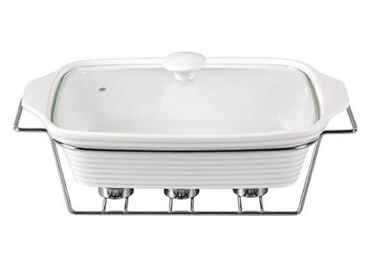 

Мармит Kamille Food Warmer керамическая форма 2.4л 33см с подогревом Kamille KM-6403