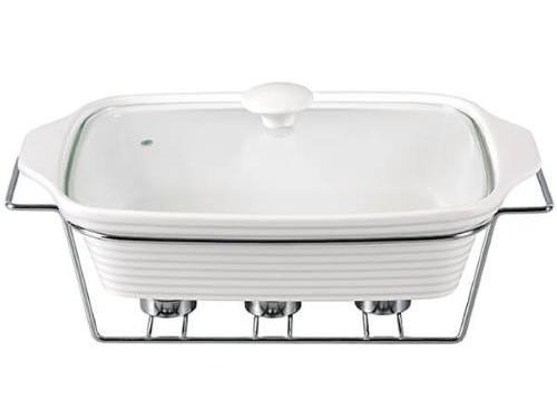 

Мармит Kamille Food Warmer керамическая форма 3л 38см с подогревом Kamille KM-6404