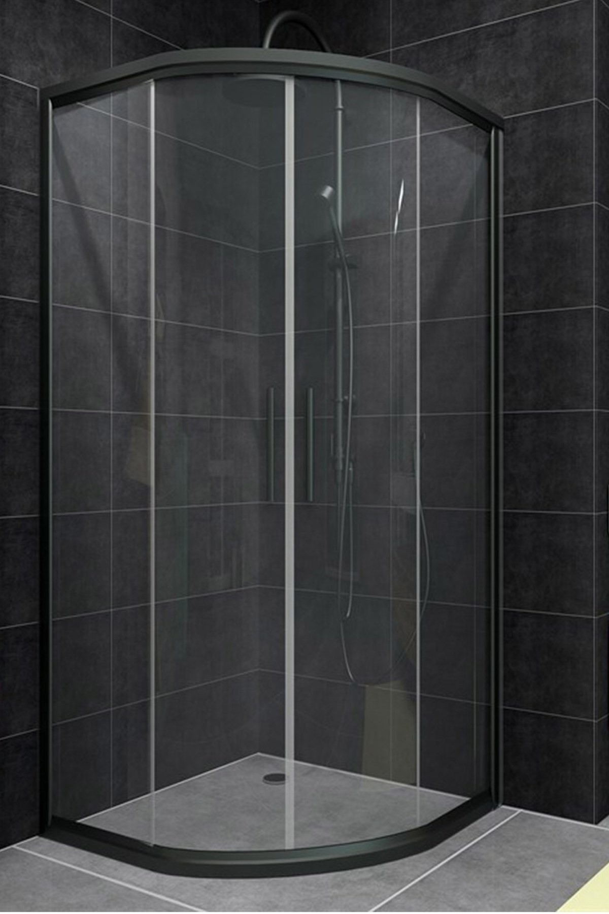 

Душевая кабина Aquanil ALONZA 100х100х190 см черный профиль