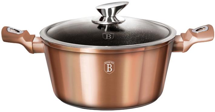 

Кастрюля Berlinger Haus Rose Gold 8л с крышкой, индукционная с антипригарным покрытием Berlinger Haus BH-6194