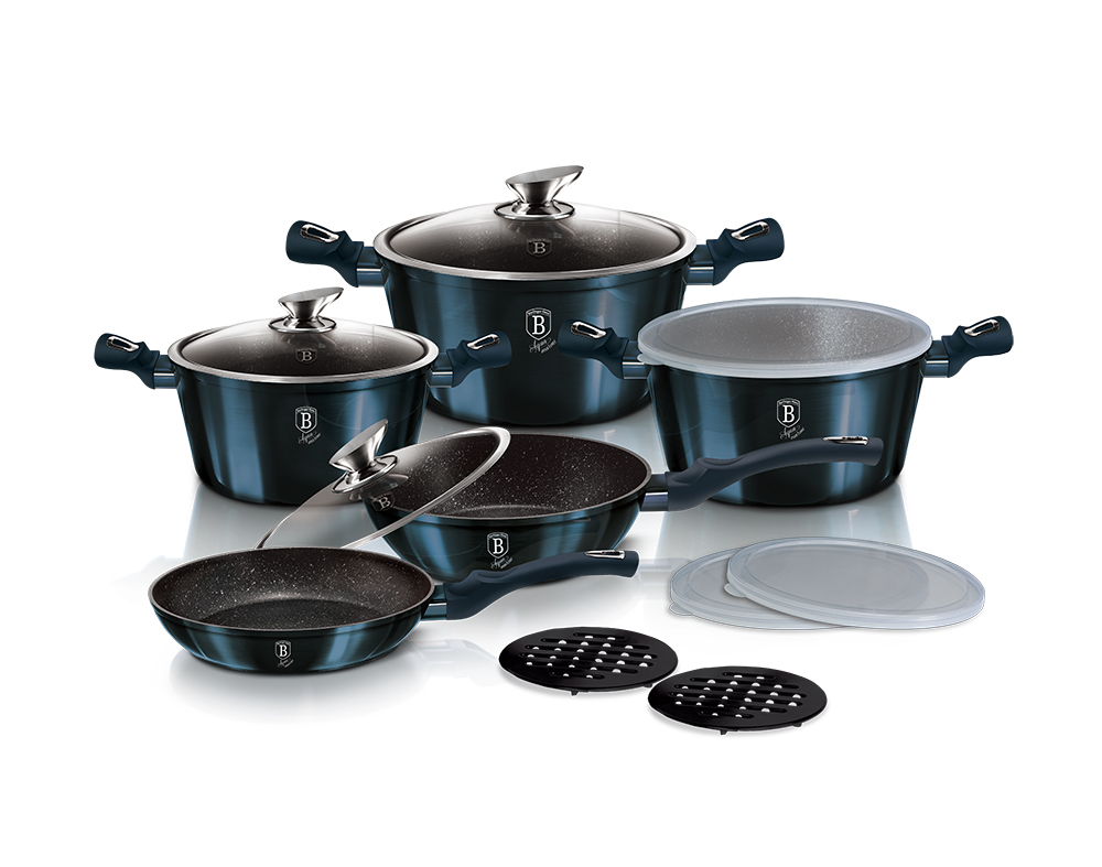

Набор посуды Berlinger Haus Aquamarine Metallic Line (BH-7031)