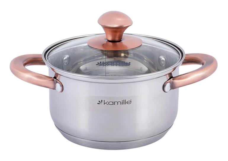 

Кастрюля Kamille Catalin 3л из нержавеющей стали с мерной шкалой Kamille KM-4932