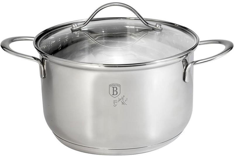 

Кастрюля Berlinger Haus Silver Jewellery 2.6л 18х11см из нержавеющей стали со стеклянной крышкой Berlinger Haus BH-6290