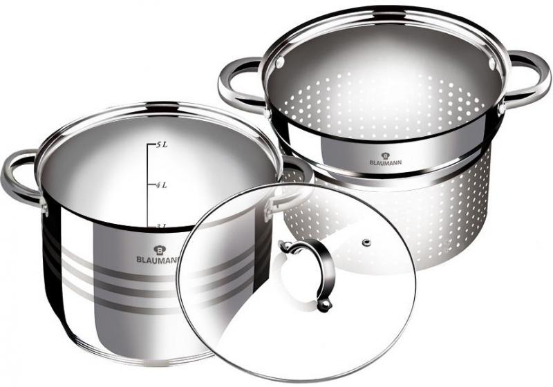 

Набор 2 кастрюли и стеклянная крышка Blaumann Gourmet из нержавеющей стали Blaumann BL-3132