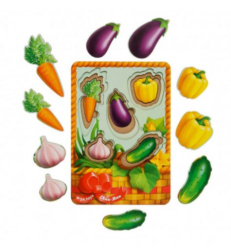 

Вкладыши больше-меньше "Корзина с овощами 1"