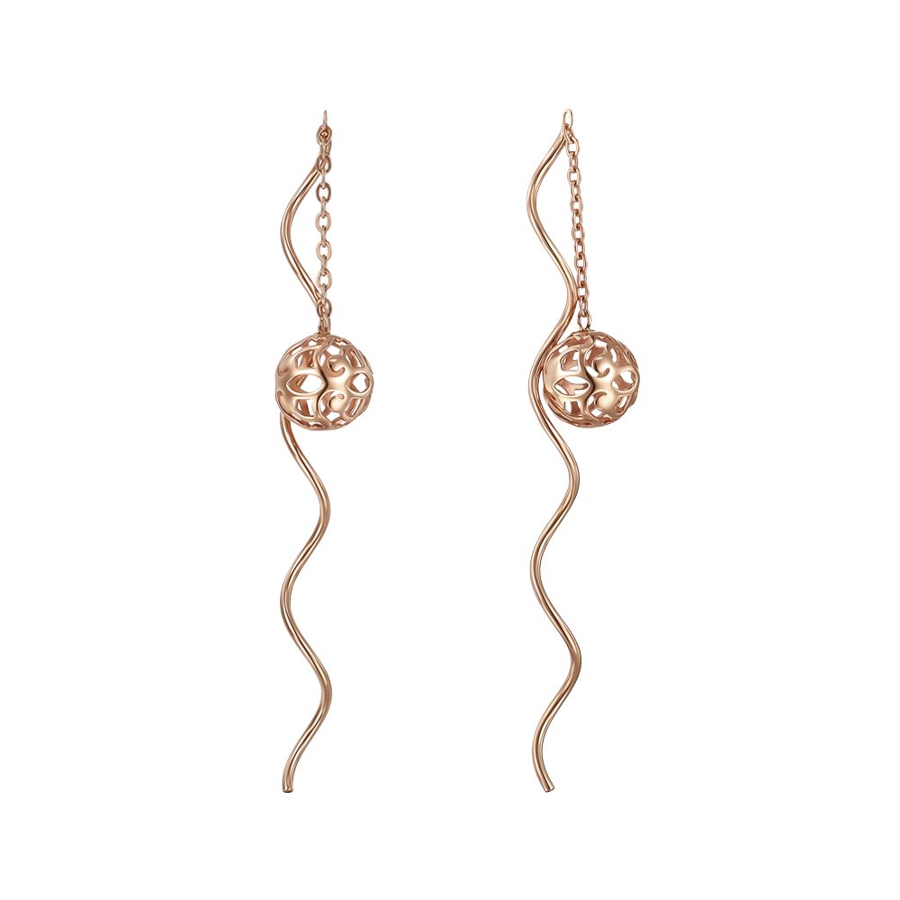 

Серьги-подвески из красного золота 000152556