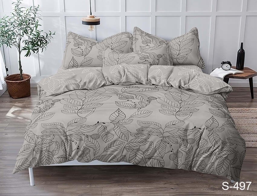 

Постельное белье сатин люкс TAG tekstil S497 Полуторный