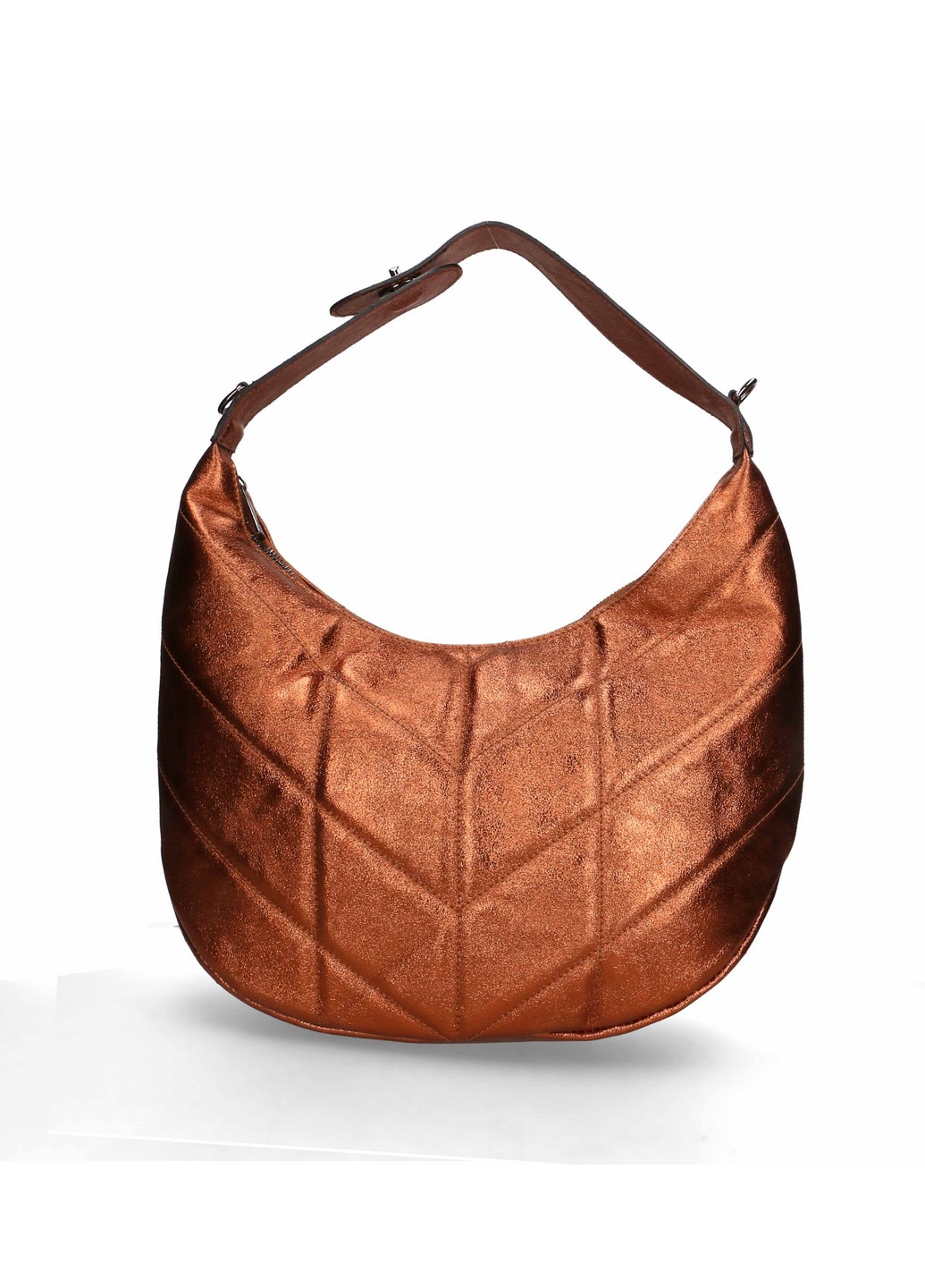

Сумка На Каждый День Italian Bags 2250_silver Кожаная Серебряный
