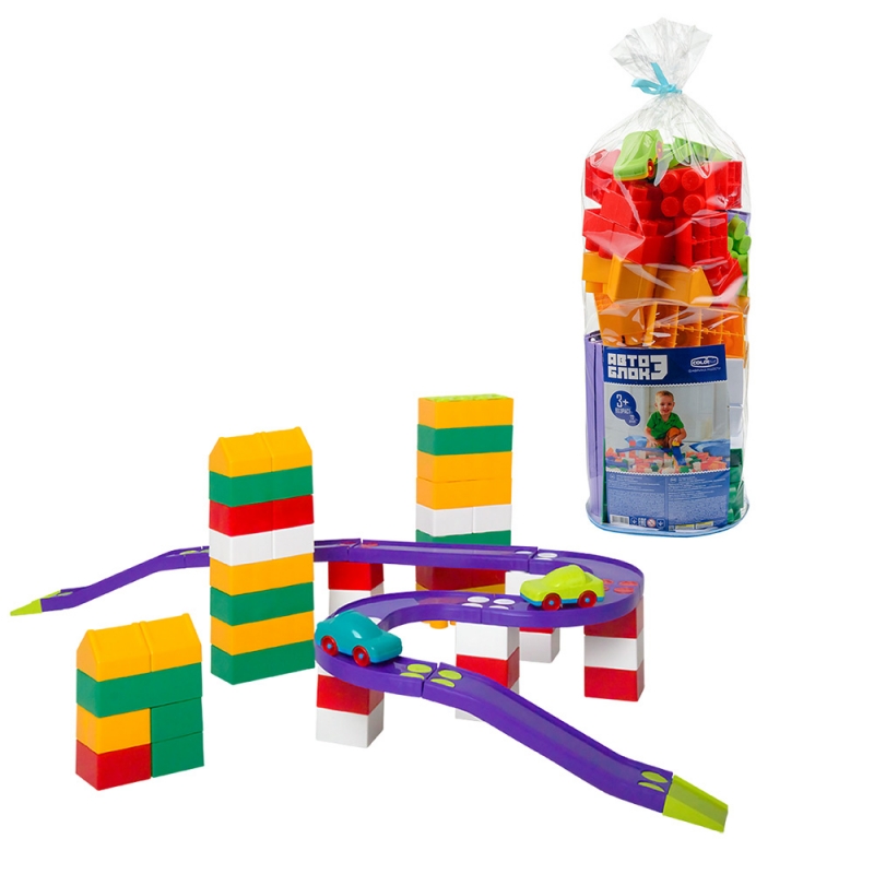 

Пластиковый конструктор Colorplast Авто Блок №4 88дет. (1807)