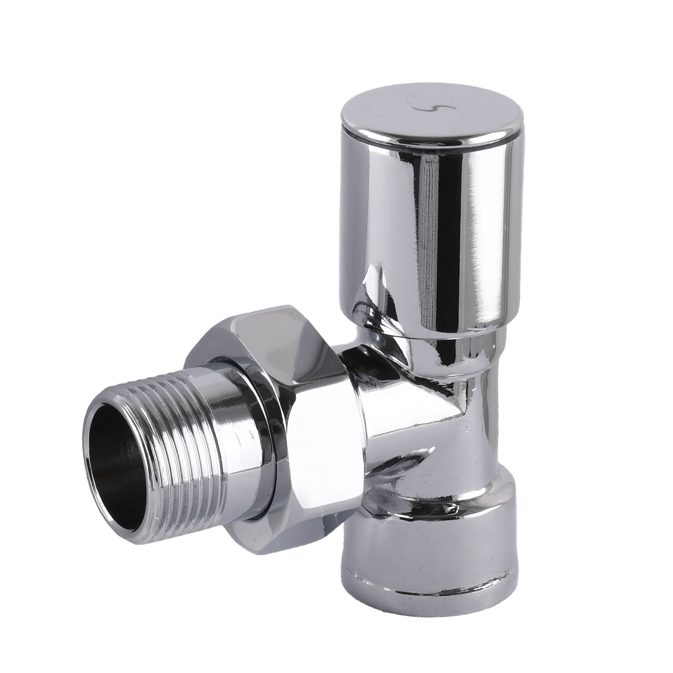 

Кран вентильный угловой с американкой SOLOMON 1/2" CHROM 1845 вентельный