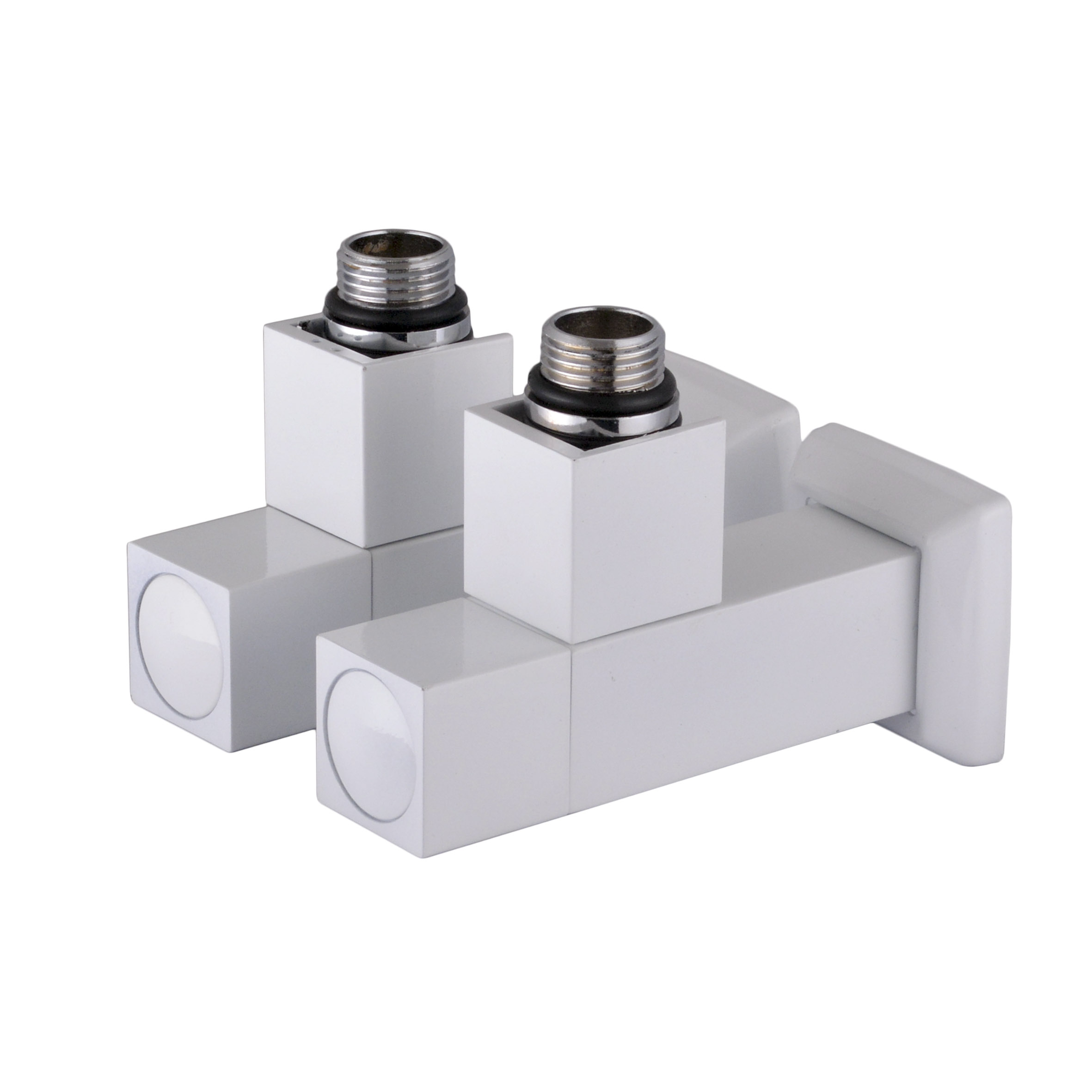

Набор Кран полуоборотный угловой с американкой SOLOMON LUX 1/2" CUBE WHITE 8888 (2шт.)
