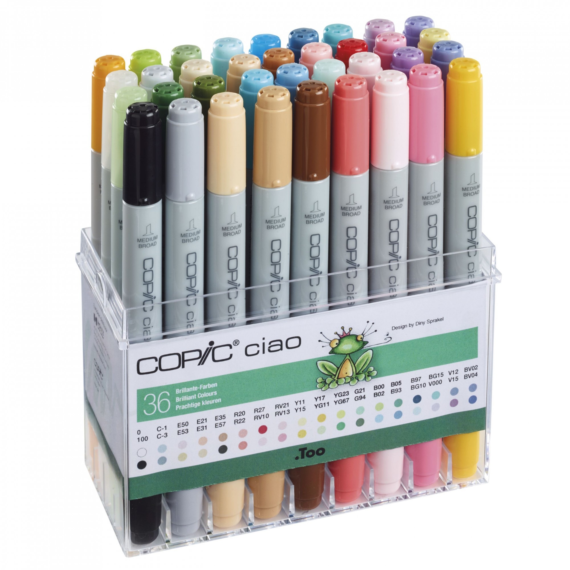 

Набор спиртовых маркеров Copic Ciao Set Brilliant Colours 36 шт (22075436)