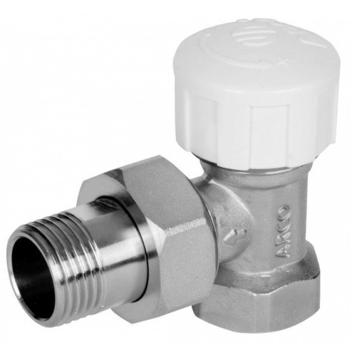 

Кран радиаторный угловой ARCO 1/2" под термоголовку TB501275 М30