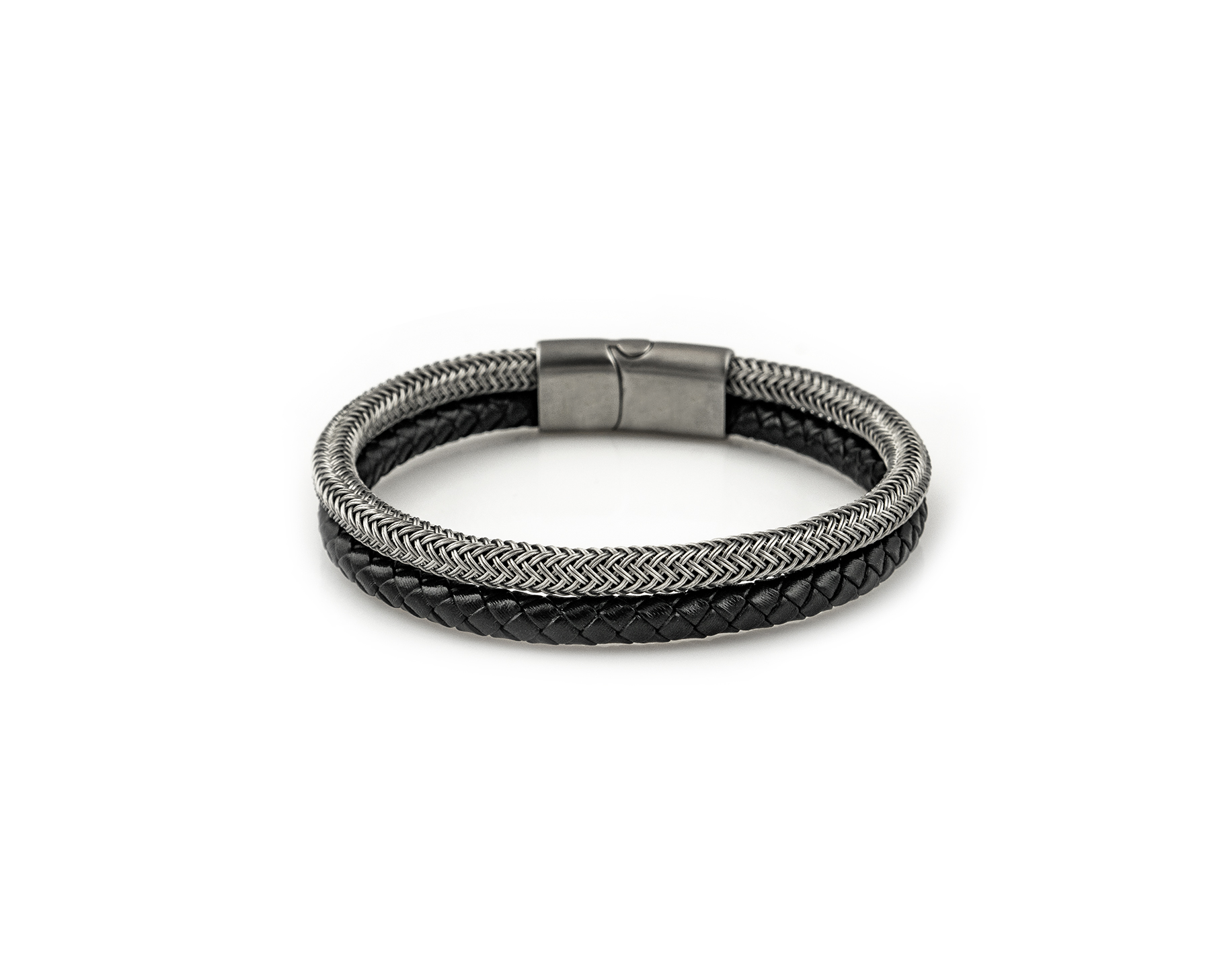 

Браслет Steel Story из медицинской стали 316L и экокожи BSK - 2138