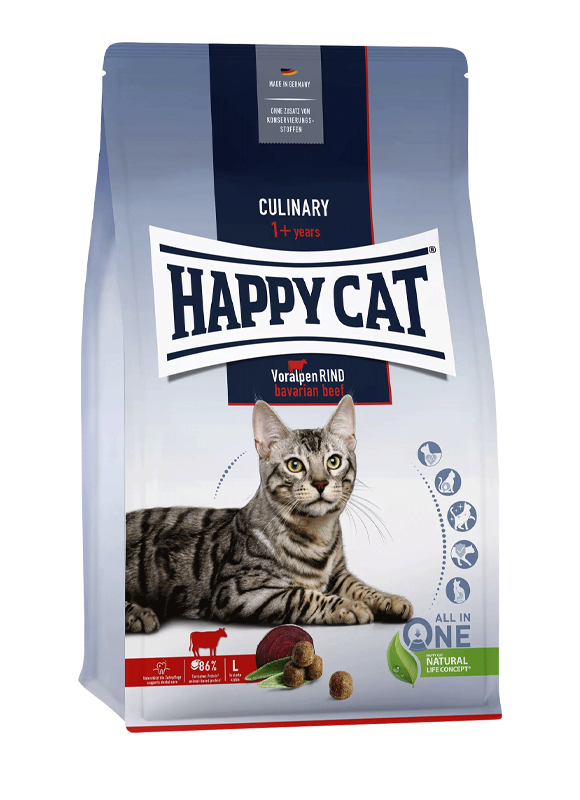 

Cухой корм Happy Cat Adult Voralpen-Rind для взрослых кошек с говядиной 10 кг