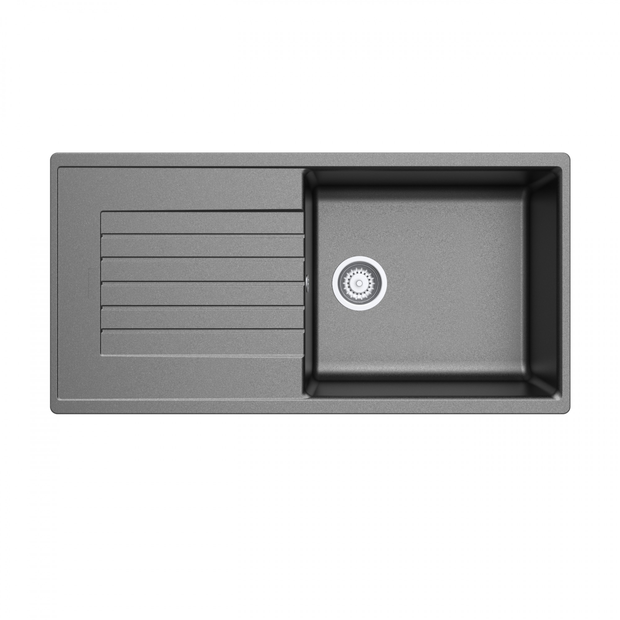 

Мойка кухонная прямоугольная CAN BILLONE-D10 100 x 50 Черный