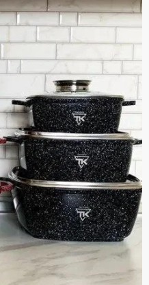 

Набор кастрюль из 6 предметов - TOP KITCHEN TK-025 - Черный