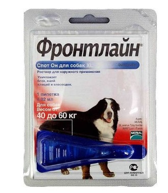 

ФРОНТЛАЙН Спот-Он для собак 40-60 кг (XL)